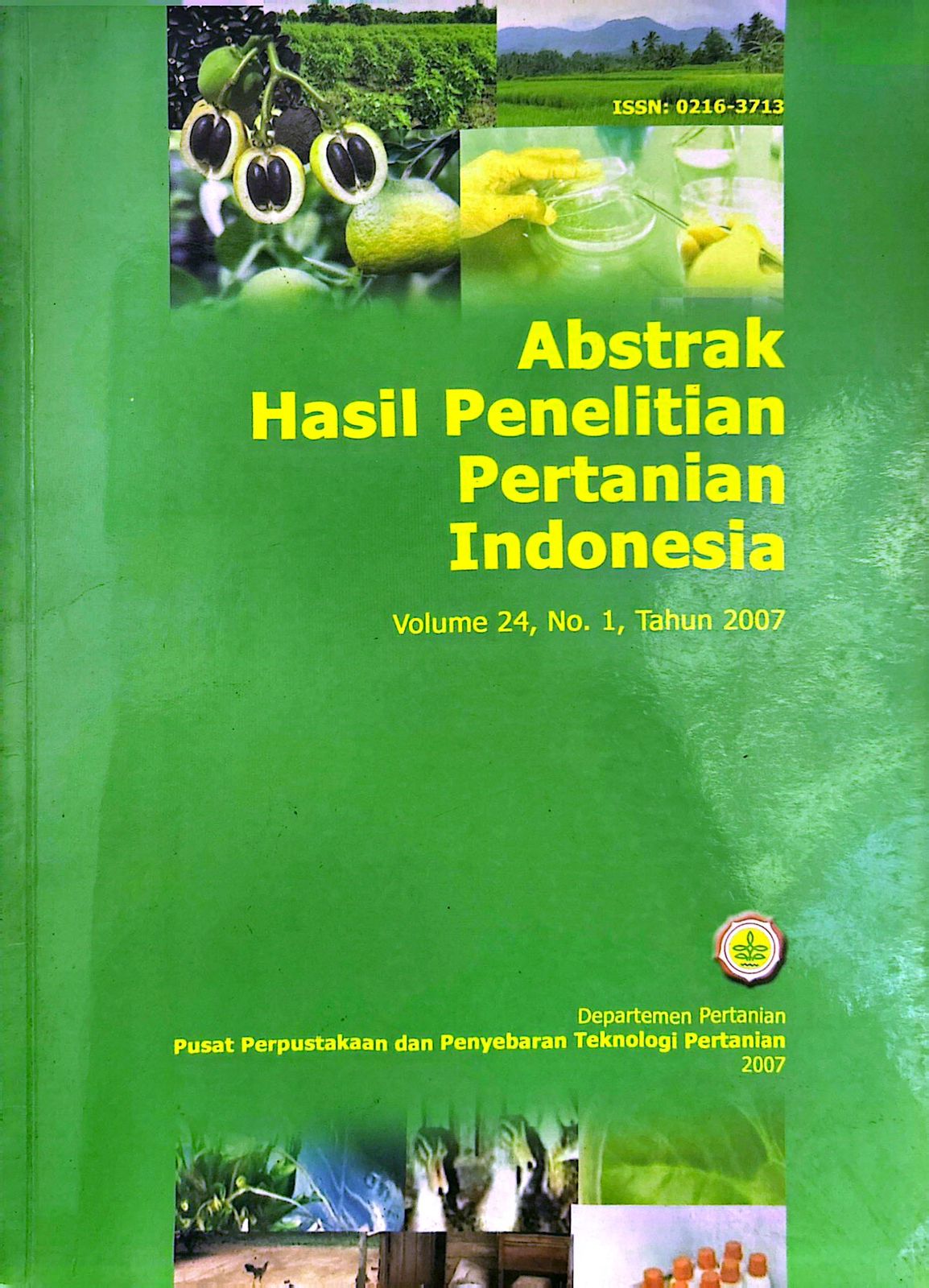 ABSTRAK HASIL PENELITIAN PERTANIAN INDONESIA. VOL. 24(1), 2007