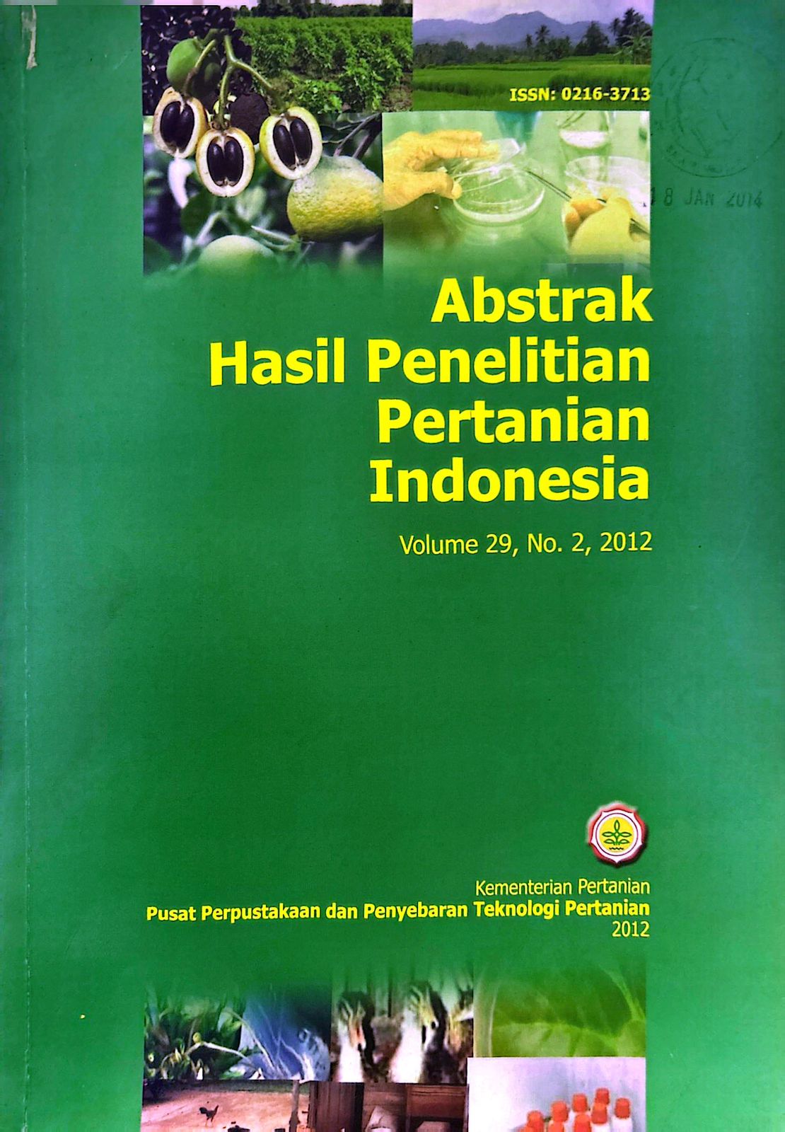 ABSTRAK HASIL PENELITIAN PERTANIAN INDONESIA. VOL. 29(2), 2012