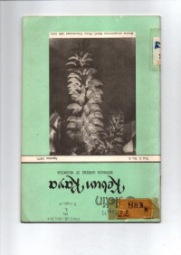 BULETIN KEBUN RAYA BOTANICAL GARDENS OF INDONESIA VOL.3.NO.2. AGUSTUS 1977.