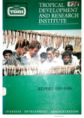 Tropical Development And Research Institute Repost 1985-1986