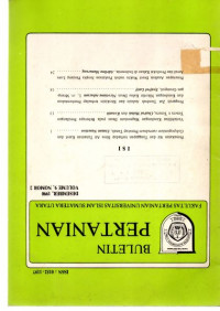 BULETIN PERTANIAN DESEMBER, 1990 VOLUME 9, NOMOR 2