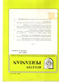 BULETIN PERTANIAN APRIL, 1993 VOLUME 12, NOMOR 1