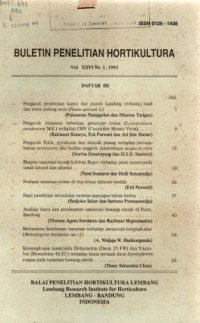 BULETIN PENELITIAN HORIKULTURA VOL. 26 (1), 1993