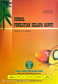 JURNAL PENELITIAN KELAPA SAWIT VOL. 25 NO. 1 TAHUN 2017