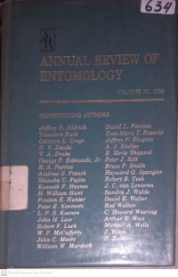 ANNUAL REVIEW OF ENTOMOLOGY