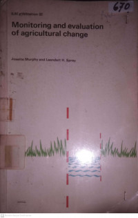 MONITORING AND EVALUATION OF AGRICULTURAL CHANGE