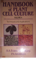 HANDBOOK OF PLANT CELL CULTURE