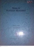 PAPER ON PLANTATION MANAGEMENT