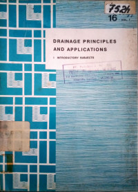 DRAINAGE PRINCIPLES AND APPLICATONS