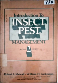 INTRODUCTION TO INSECT PEST MANAGEMENT