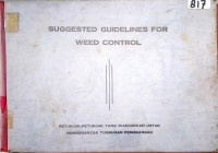 SUGGESTED GUIDELINES FOR WEED CONTROL