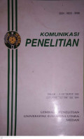 KOMUNIKASI PENELITIAN VOLUM 4 (2) TAHUN 1992