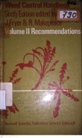 WEED CONTROL HANBOOK VOLUME II. RECOMMENDATIONS