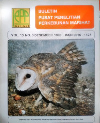 BULETIN PUSAT  PENELITIAN PERKEBUNAN MARIHAT VOL. 10 (3), DESEMBER 1990.