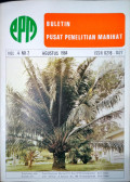 BULETIN PUSAT PENELITIAN MARIHAT VOL. 4 (2), AGUSTUS 1984