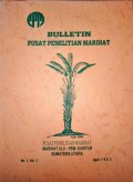 BULETIN PUSAT PENELITIAN MARIHAT VOL. 1 (3), APRIL 1983