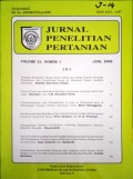 JURNAL PENELITIAN PERTANIAN VOL. 21 (1), JUNI 2002
