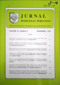 JURNAL PENELITIAN PERTANIAN VOL. 16 (3), NOPEMBER 1997
