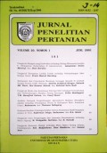 JURNAL PENELITIAN PERTANIAN VOL. 20 (1), JUNI 2001