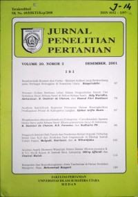 JURNAL PENELITIAN PERTANIAN VOL. 20 (2), DESEMBER 2001