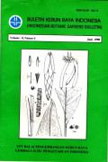 BULETIN KEBUN RAYA INDONESIA (INDONESIAN BOTANIC GARDENS BULLETIN) VOLUME : 8, NOMOR 4 JUNI 1998