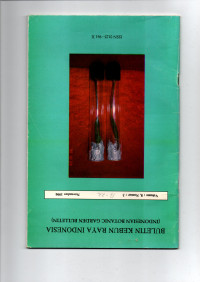 BULETIN KEBUN RAYA INDONESIA (INDONESIAN BOTANIC GARDEN BULLETIN) VOLUME :8, NOMOR:3 NOVEMBER 1996