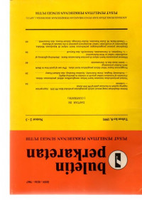 BULETIN PERKARETAN PUSAT PENELITIAN PERKEBUNAN SUNGEI PUTIH TAHUN KE-9,1991 NOMOR 2-3