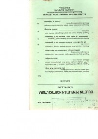 BULETIN PENELITIAN HORTIKULTURA VOL.25 (2), 1993
