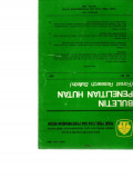 BULETIN PENELITIAN HUTAN (FOREST RESEARCH BULLETIN) NO.521 1990