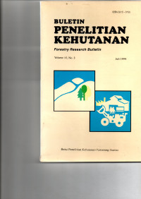 BULETIN PENELITIAN KEHUTANAN