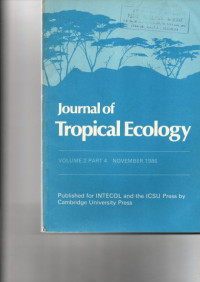 JOURNAL OF TROPICAL ECOLOGY