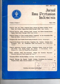 JURNAL ILMU PERTANIAN INDONESIA