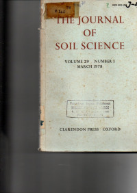 THE JOURNAL OF SOIL SCIENCE