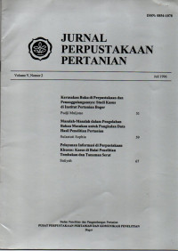 JURNAL PERPUSTAKAAN PERTANIAN