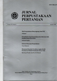 JURNAL PERPUSTAKAAN PERTANIAN