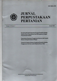 JURNAL PERPUSTAKAAN PERTANIAN