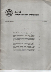 JURNAL PERPUSTAKAAN PERTANIAN