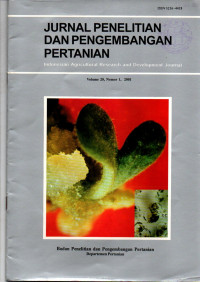 JURNAL PENELITIAN DAN PENGEMBANGAN PERTANIAN