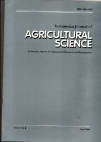 INDONESIAN JOURNAL OF AGRICULTURAL SCIENCE