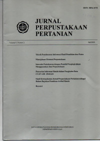 JURNAL PERPUSTAKAAN PERTANIAN