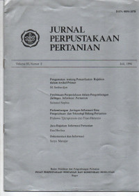 JURNAL PERPUSTAKAAN PERTANIAN