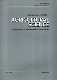 INDONESIAN JOURNAL OF AGRICULTURAL SCIENCE