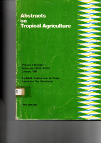 ABSTRACTS ON TROPICAL AGRICULTURE