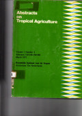 ABSTRACTS ON TROPICAL AGRICULTURE