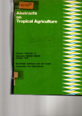 ABSTRACTS ON TROPICAL AGRICULTURE