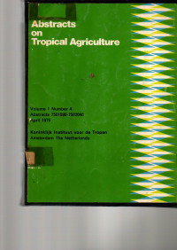 ABSTRACTS ON TROPICAL AGRICULTURE