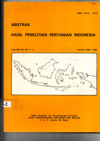 ABSTRAK HASIL PENELITIAN PERTANIAN INDONESIA