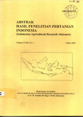 ABSTRAK HASIL PENELITIAN PERTANIAN INDONESIA ( INDONESIAN AGRICULTURAL RESEARCH ABSTRACTS)