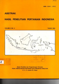 ABSTRAK HASIL PENELITIAN PERTANIAN INDONESIA