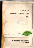 LAPORAN PENELITIAN TEMBAKAU 1993